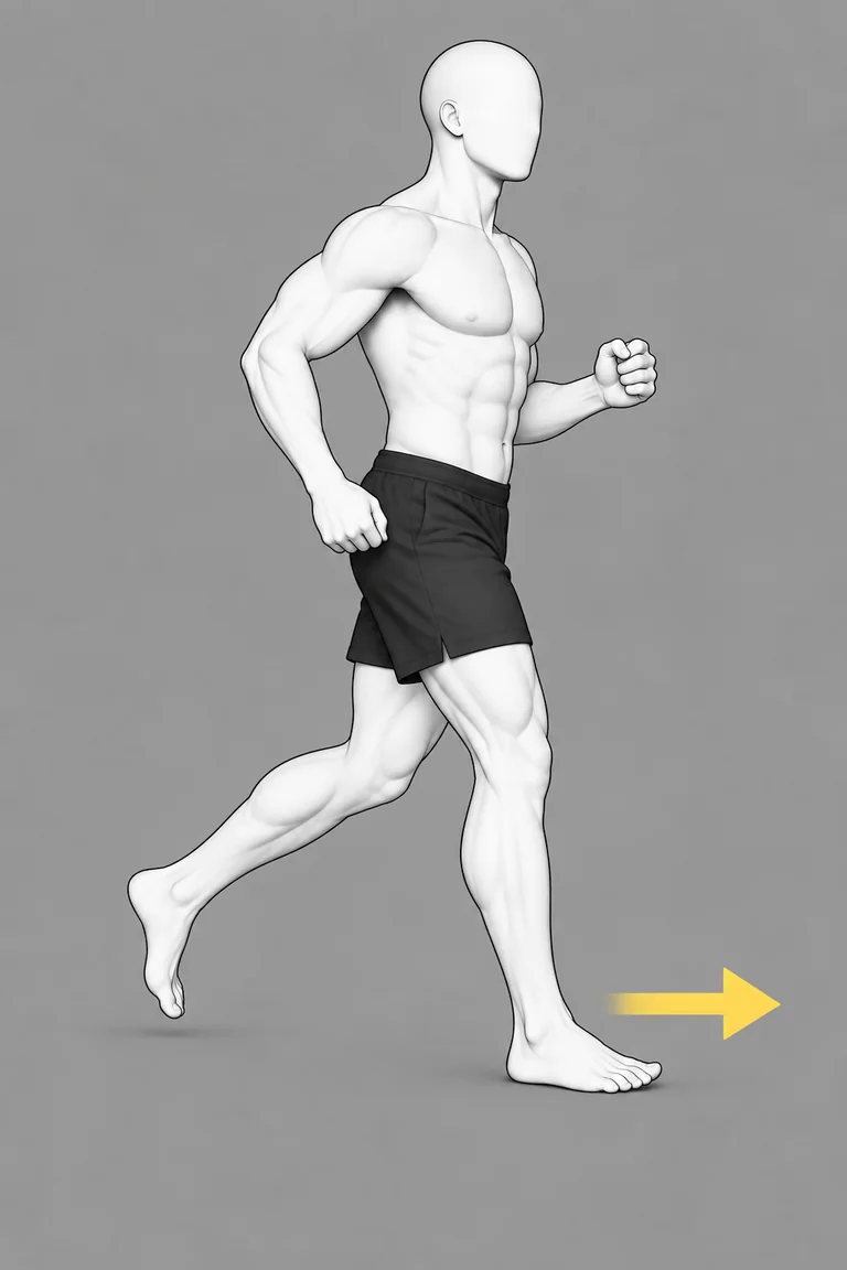 Ausdauerprogramm: 30 Minuten: leichtes Joggen als Beispiel für den Hauptteil